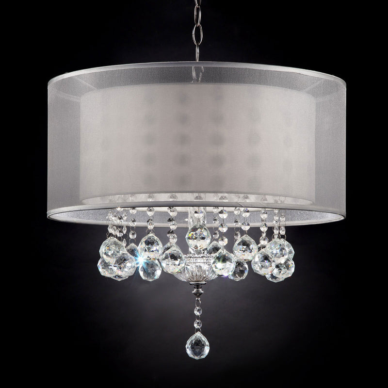 Lila Silver 19"H Ceiling Lamp image