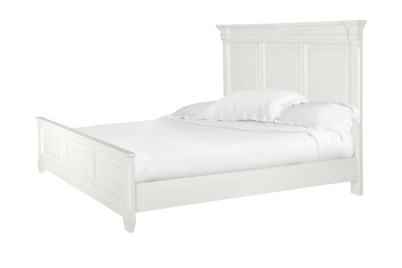 Magnussen Furniture Brookfield California King Panel Bed in Cotton White