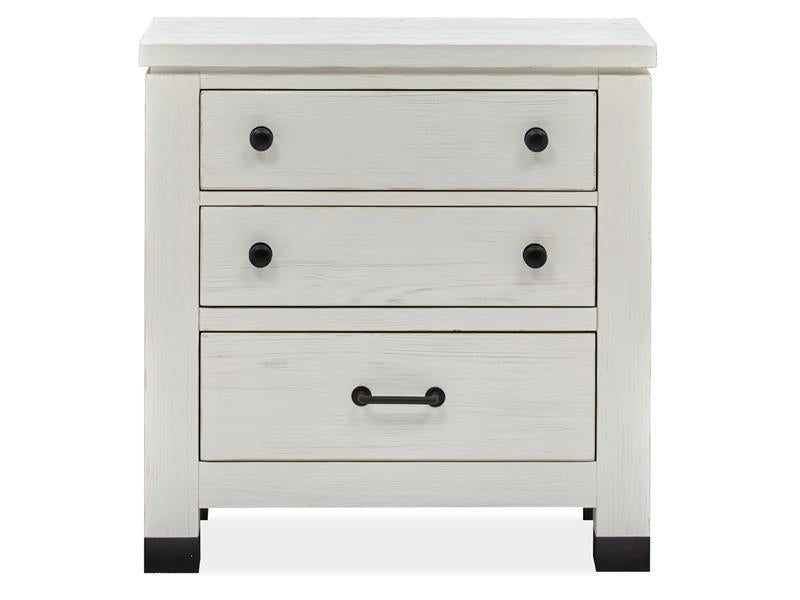 Magnussen Furniture Harper Springs Drawer Nightstand in Silo White