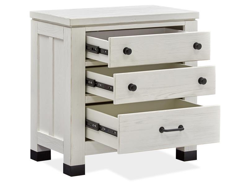 Magnussen Furniture Harper Springs Drawer Nightstand in Silo White