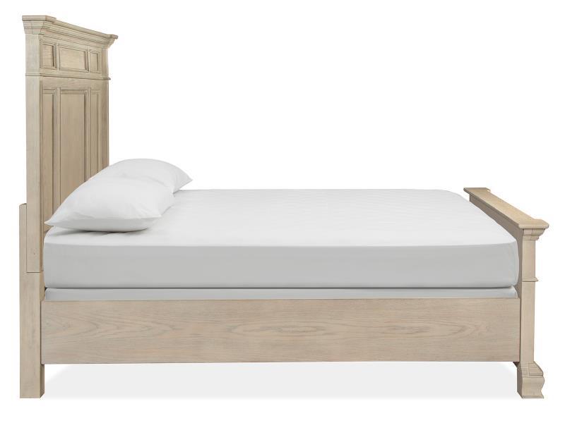 Magnussen Furniture Jocelyn Queen Panel Bed in Weathered Taupe