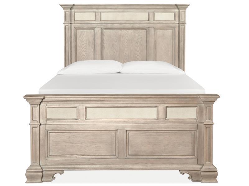 Magnussen Furniture Jocelyn Queen Panel Bed in Weathered Taupe