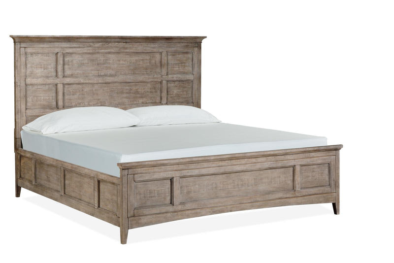 Magnussen Furniture Paxton Place Queen Panel Bed in Dovetail Grey