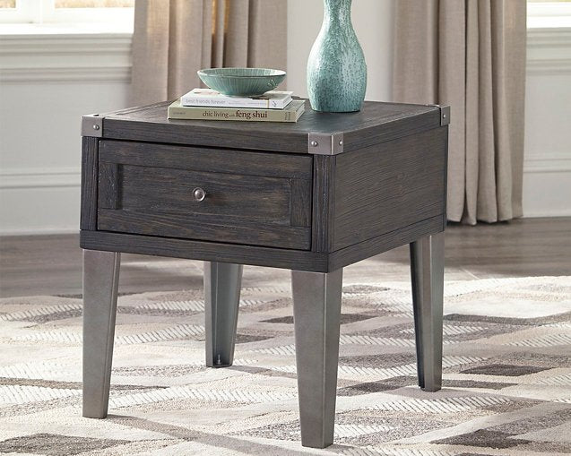Todoe End Table with USB Ports & Outlets image