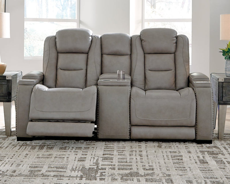 The Man-Den Power Reclining Loveseat with Console image