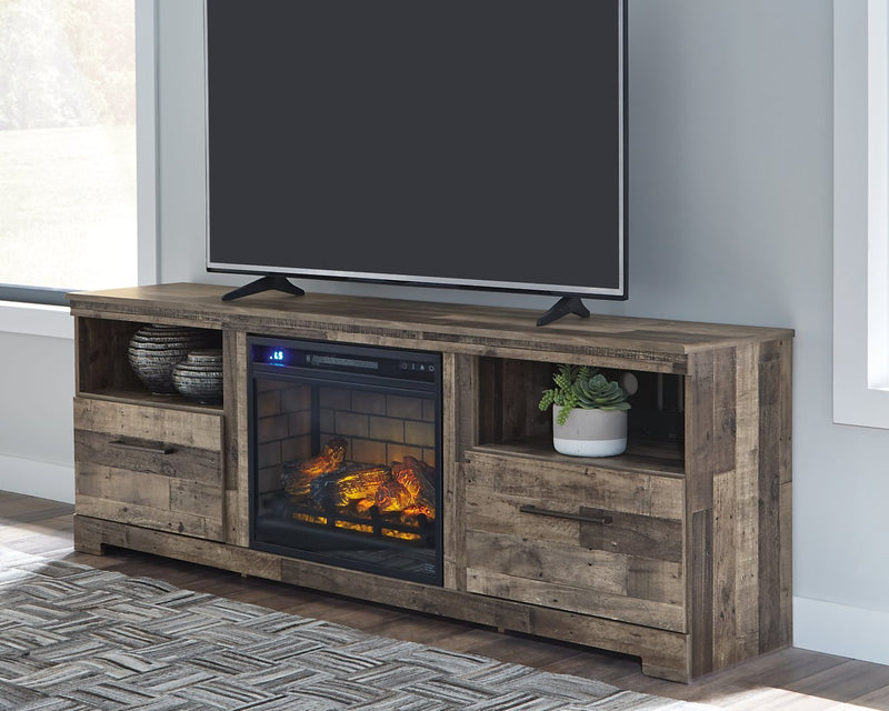 Derekson 72" TV Stand with Electric Fireplace image