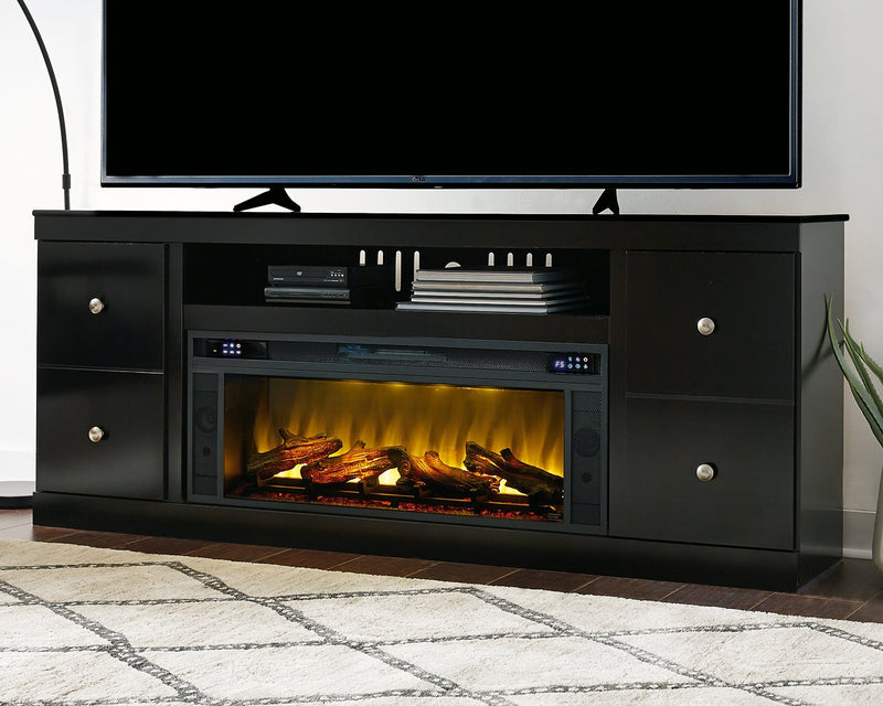 Shay 75" TV Stand with Electric Fireplace image