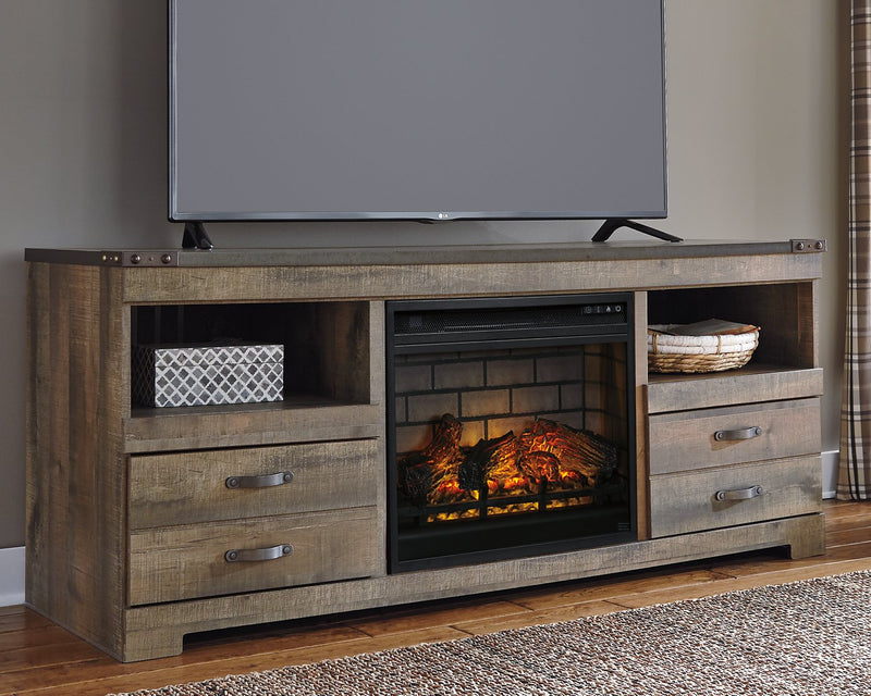 Trinell 63" TV Stand with Electric Fireplace image