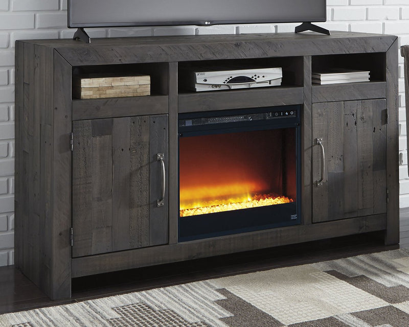 Mayflyn Large TV Stand with Fireplace image