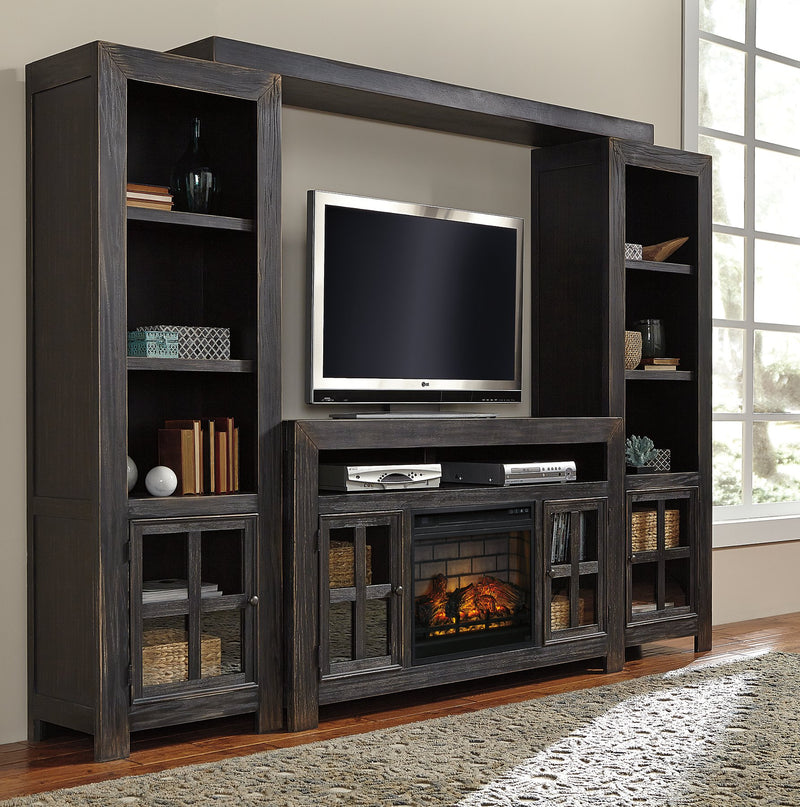 Gavelston 4-Piece Entertainment Center with Electric Fireplace image