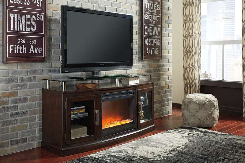 Chanceen 60" TV Stand with Electric Fireplace image