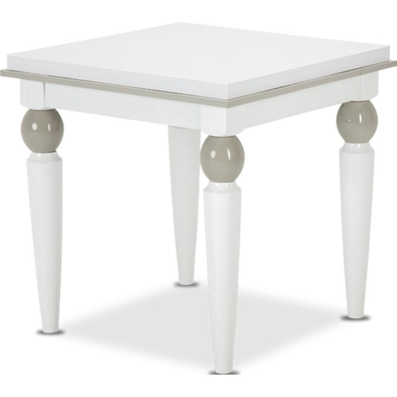 AICO Sky Tower End Table in White Cloud 9025602-108 CLOSEOUT image