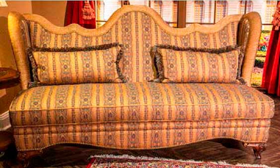 AICO Grand Masterpiece Settee Opt 1 in Royal Sienna 9050864-JEWEL-402 CLOSEOUT image