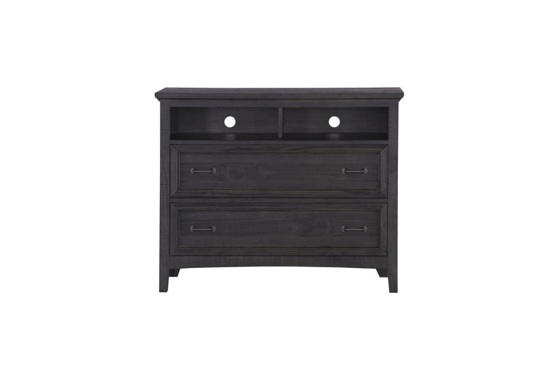 Magnussen Mill River Media Chest in Weathered Charcoal B3803-36 image