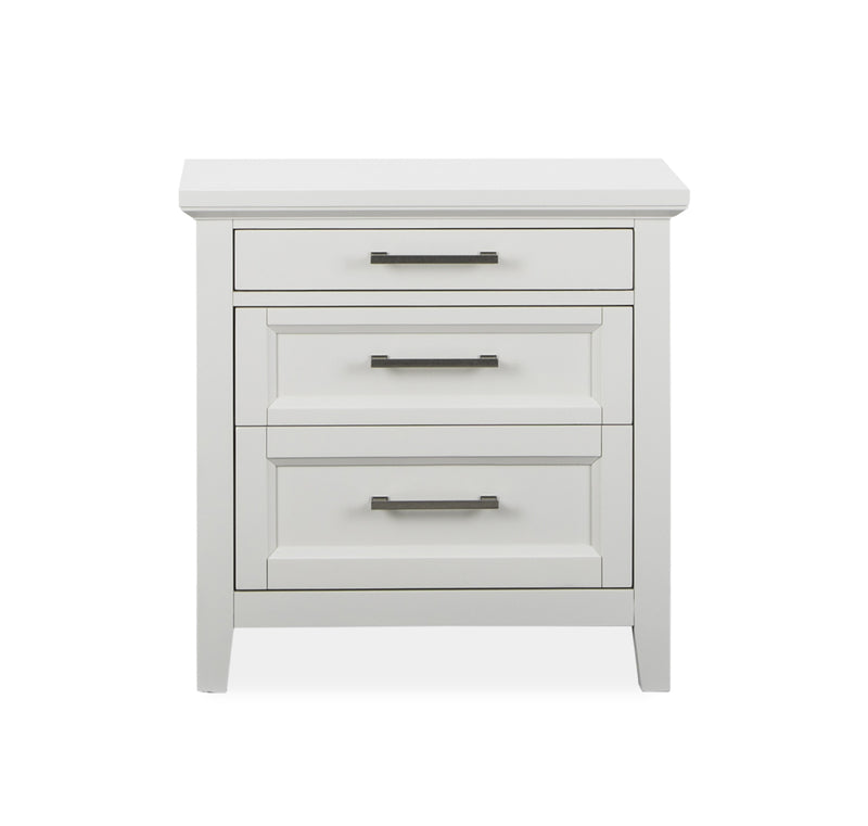 Magnussen Furniture Hadley Grove Drawer Nightstand in Dove White B4991-01 image