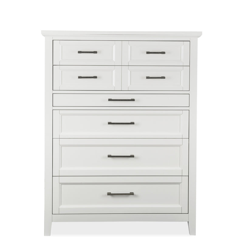 Magnussen Furniture Hadley Grove Drawer Chest in Dove White B4991-10 image