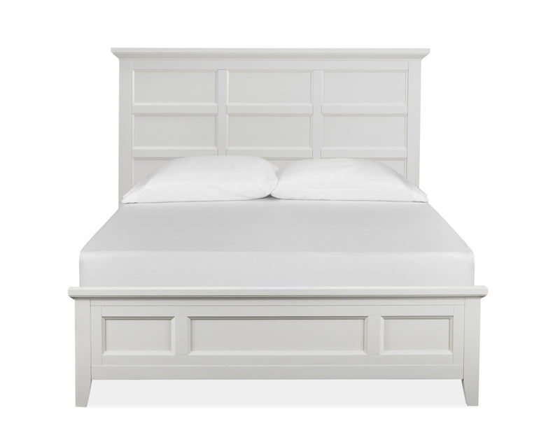 Magnussen Furniture Hadley Grove Queen Panel Bed in Dove White image