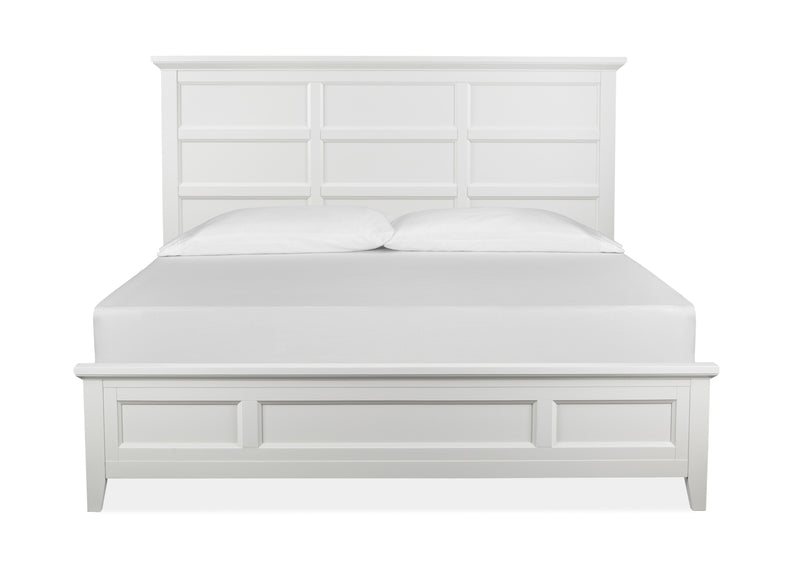 Magnussen Furniture Hadley Grove California King Panel Bed in Dove White image