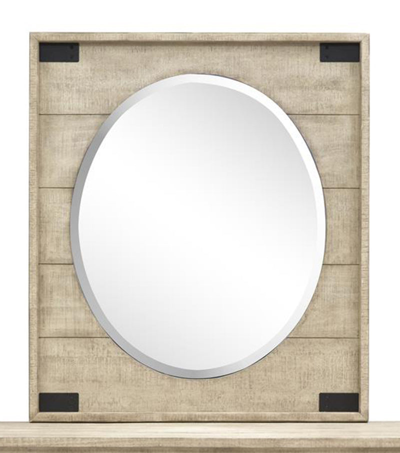 Magnussen Furniture Radcliffe Portrait Oval Mirror in Sanibel B5005-43 image