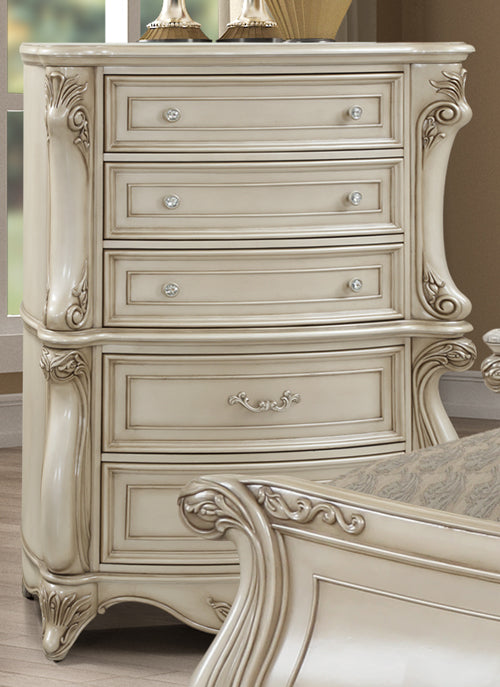 New Classic Furniture Monique 5 Drawer Chest in Pearl B992-070 image
