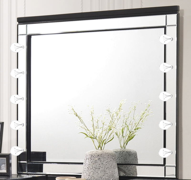 New Classic Valentino Vanity Table Mirror in Black BA9698B-091 image