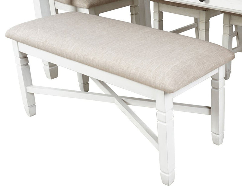 New Classic Furniture Prairie Point Dining Bench in White D058W-25 image