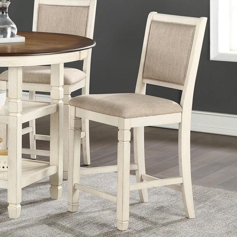 New Classic Furniture Prairie Point Counter Height Chair in White (Set of 2) D058W-22 image