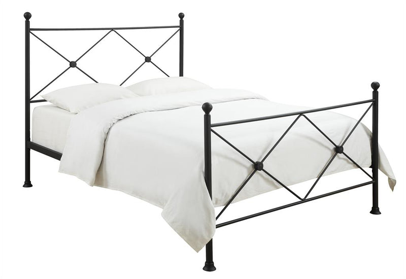 Pulaski All-in-One Black "X" Metal Queen Bed DS-2643-290 image