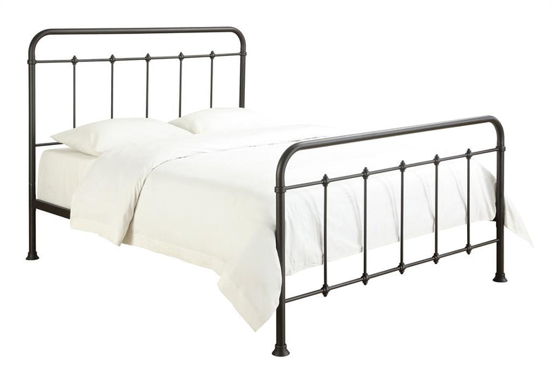 Pulaski All-in-One Brown "Curve" Metal Queen Bed DS-2645-290 image