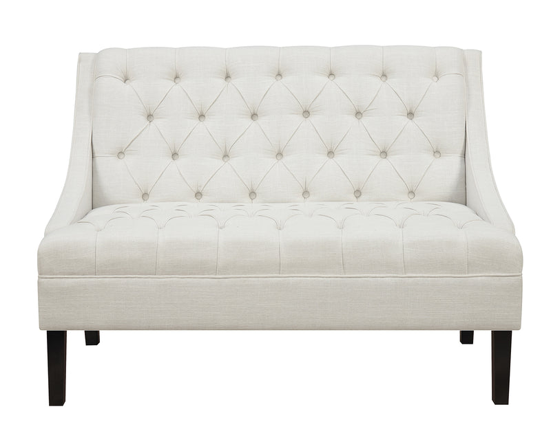 Pulaski Upholstered Button Tufted Settee in Avanti Powder DS-A213-400-402 image