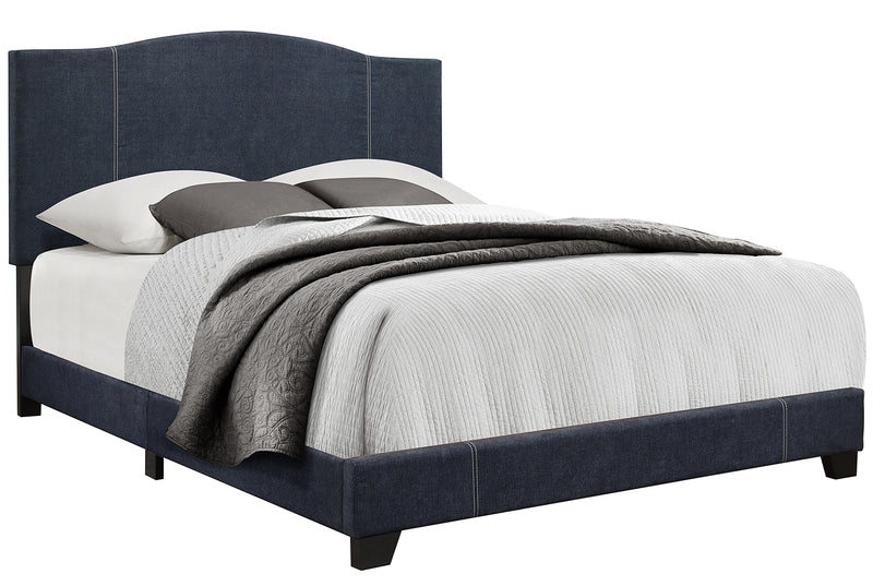 Pulaski ACH All-In-One Queen Modified Camel Back Upholstered Bed in Blue DS-D122-290-118 image
