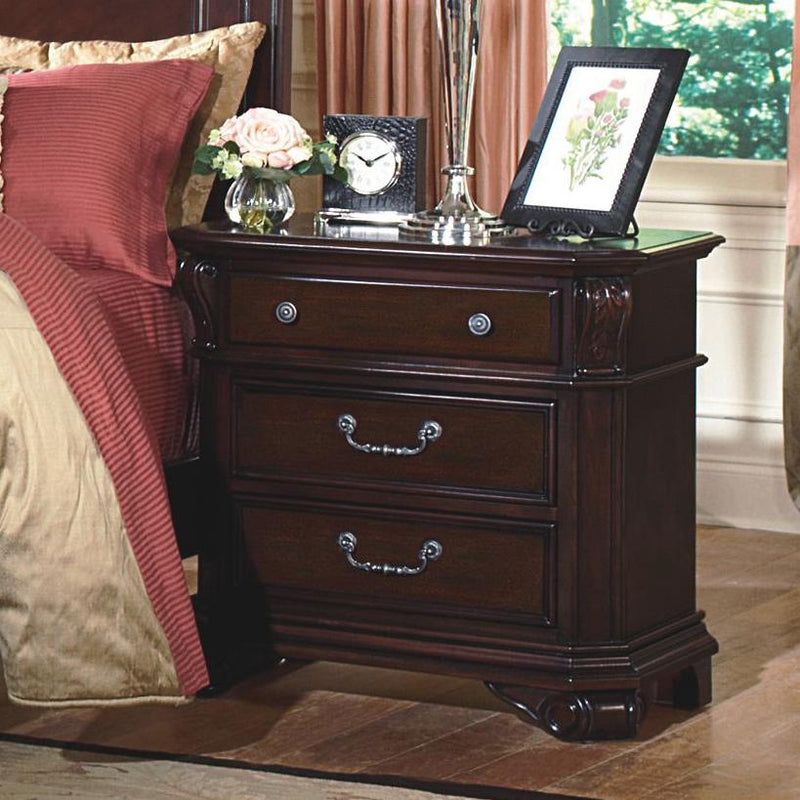 New Classic Emilie 3 Drawer Night Stand in English Tudor BH1841-040 image