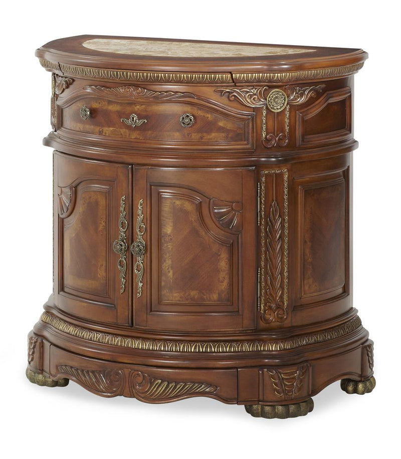 AICO Cortina Bedside Chest in Honey Walnut N65040-28 image