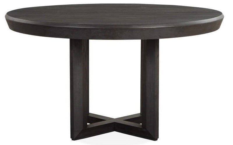 Magnussen Furniture Wentworth Village Round Dining Table in Sandblasted Oxford Black D4995-24 image