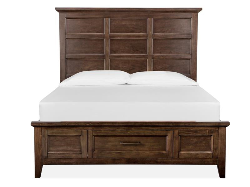 Magnussen Furniture Hamlin Park Queen Panel Storage Bed in Russet image