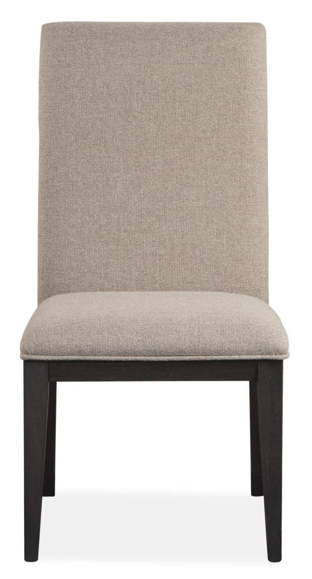 Magnussen Furniture Wentworth Village Side Chair w/Upholstered Seat and Back in Sandblasted Oxford Black (Set of 2) image