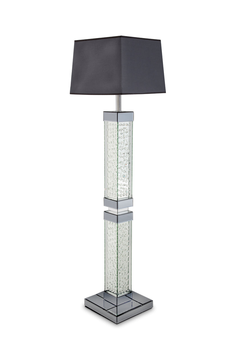 AICO Montreal Slender Table Floor Lamp w/Crystal Accents FS-MNTRL194B image