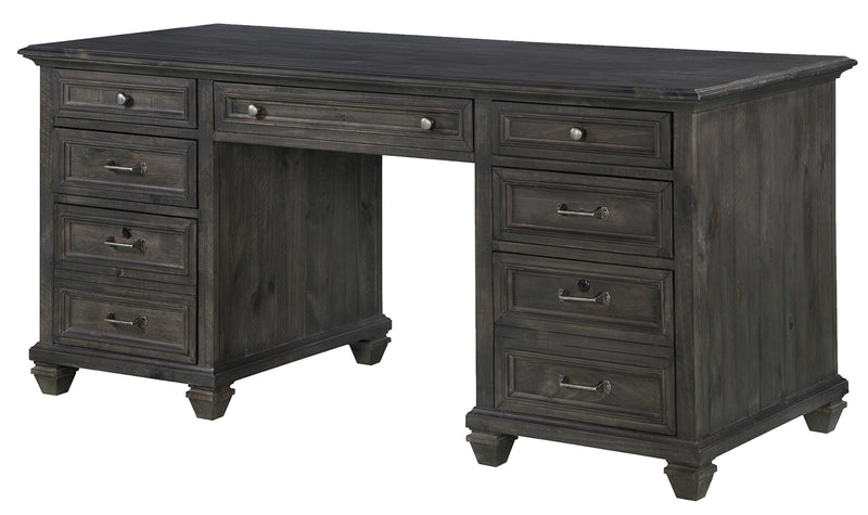 Magnussen Sutton Place Executive Desk in Weathered Charcoal H3612-02 image