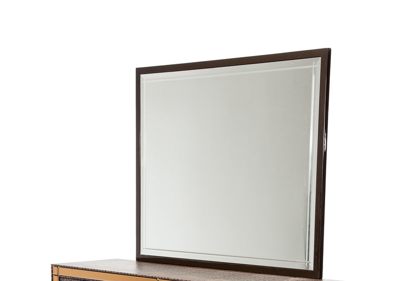 AICO Hollywood Loft Rectangular Dresser Mirror in Ganache 9001660-401 CLOSEOUT image
