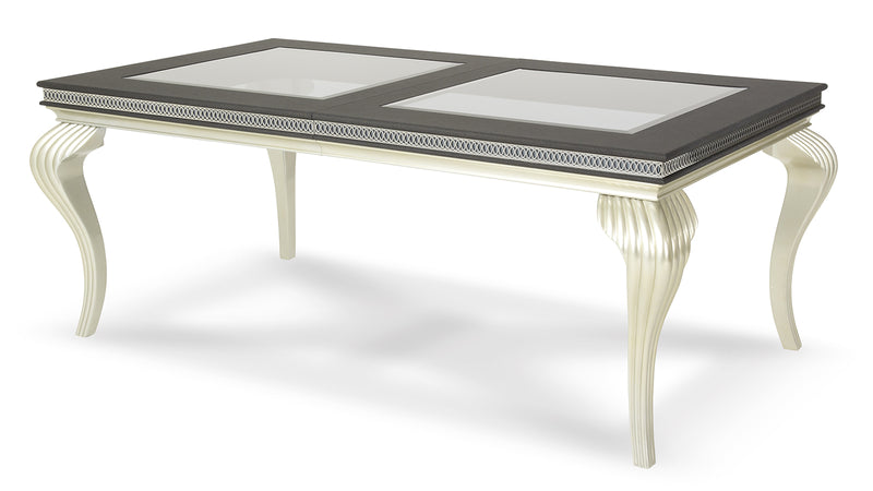 AICO Hollywood Swank Leg Dining Table in Caviar image