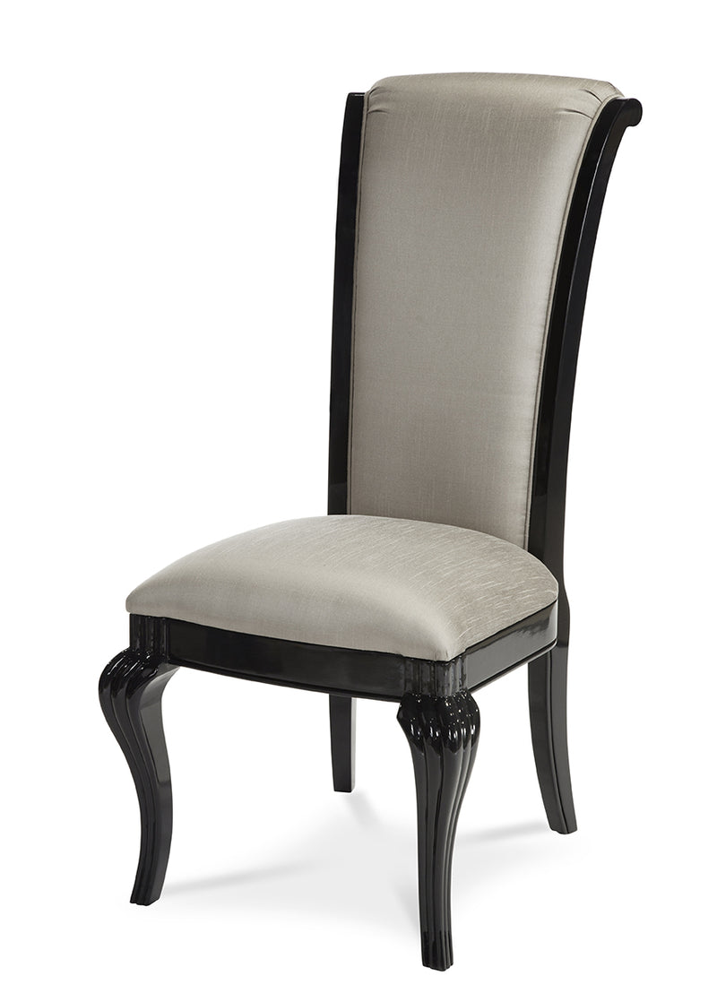 AICO Hollywood Swank Side Chair in Graphite NU03003-79 (Set of 2) image
