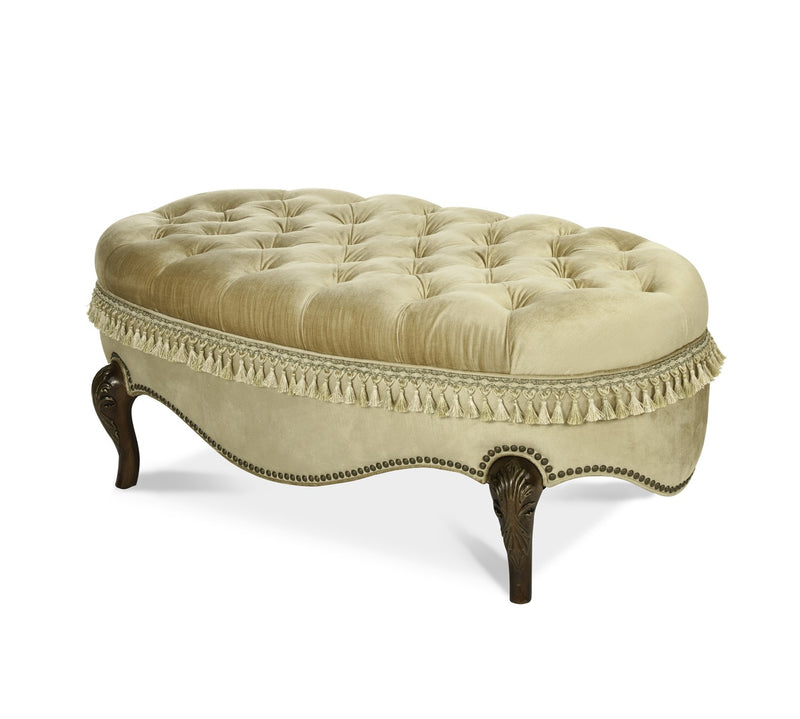 AICO Imperial Court Wood Trim Cocktail Ottoman 79879-CHPGN-40 CLOSEOUT image