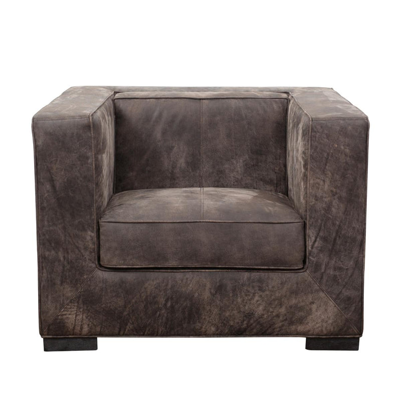 Pulaski Distressed Shelter Style Leather Accent Chair in Heritage Brown D233-705-682-1 image