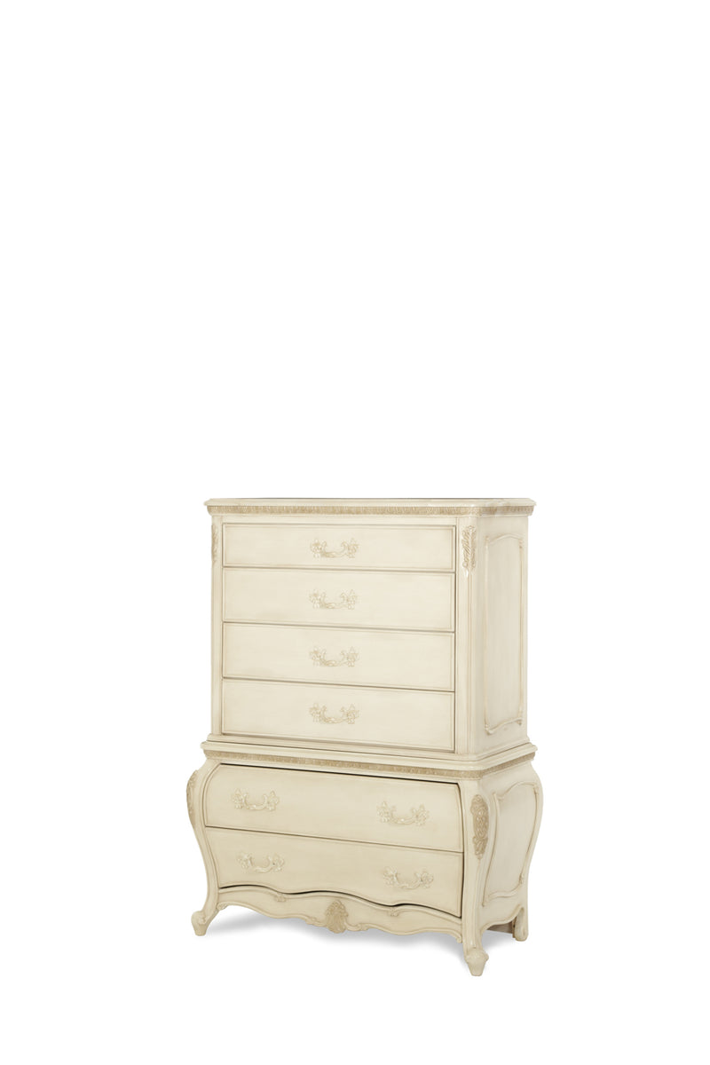 AICO Lavelle 6-Drawer Chest in Blanc White 54070-04 image