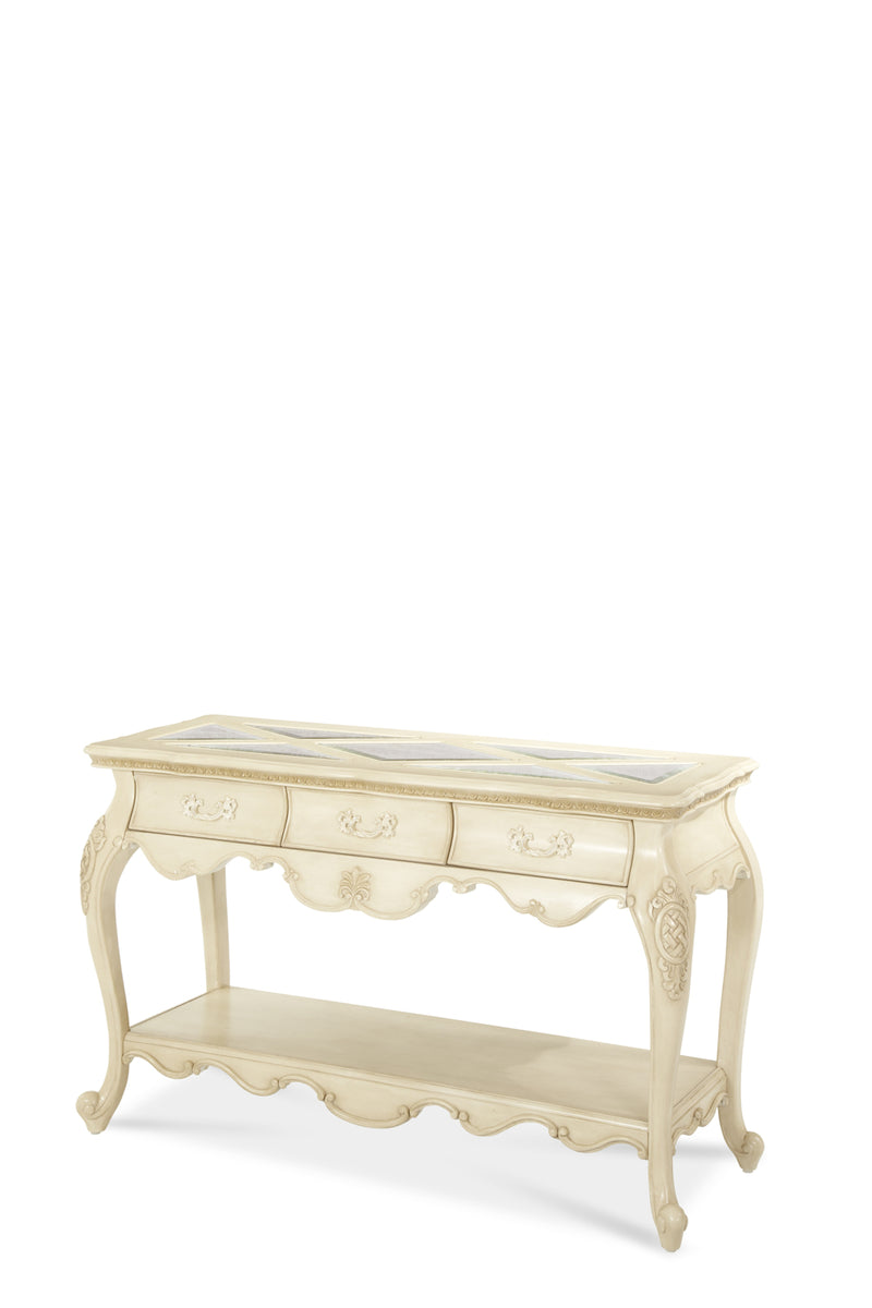 AICO Lavelle Console Table in Blanc 54223-04 image