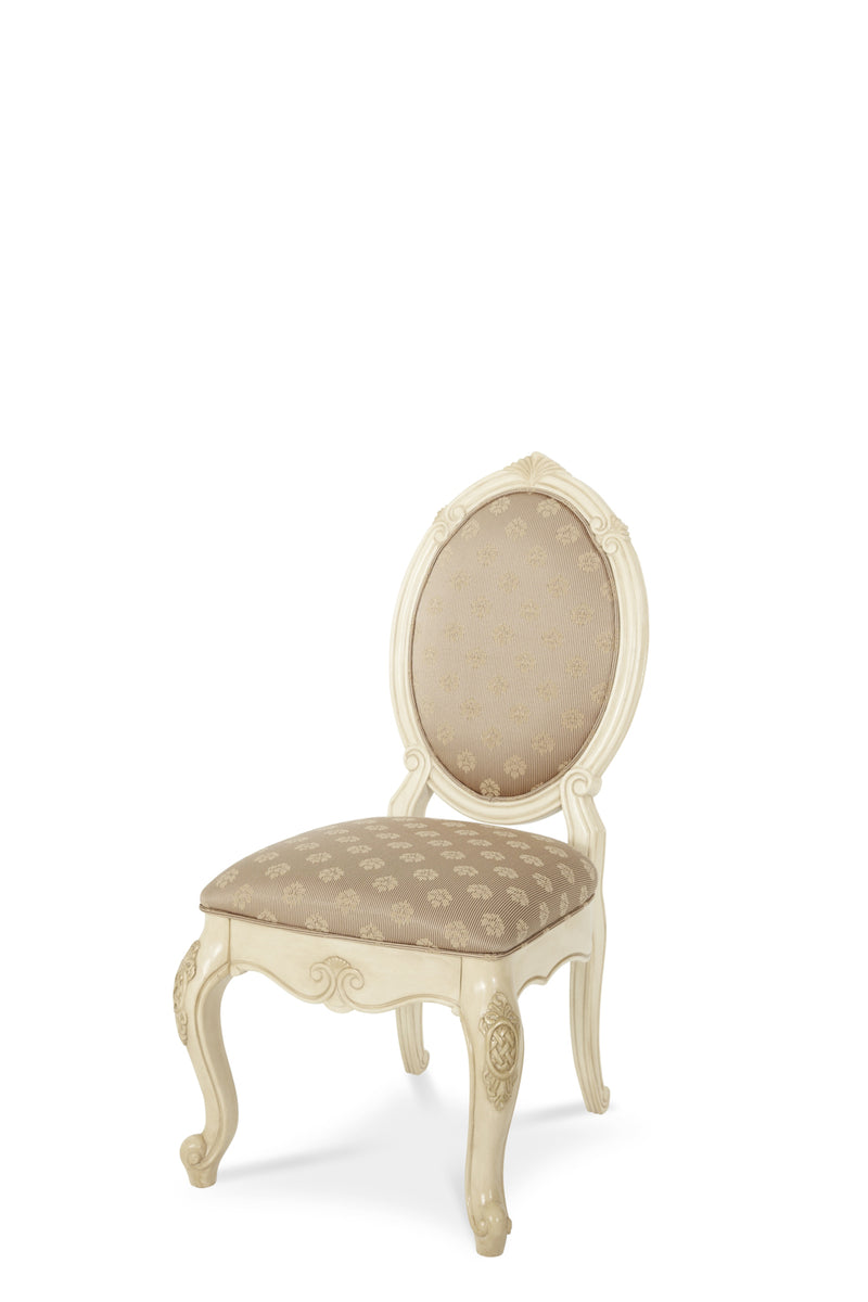 AICO Lavelle Upholstered Side Chair in Blanc (Set of 2) image