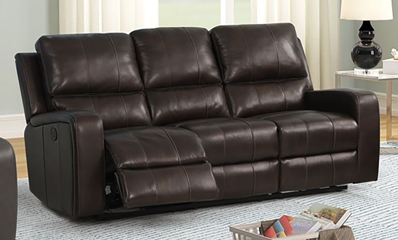 New Classic Furniture Linton Sofa with Power Footrest in Brown L1721-30P1-LDB image