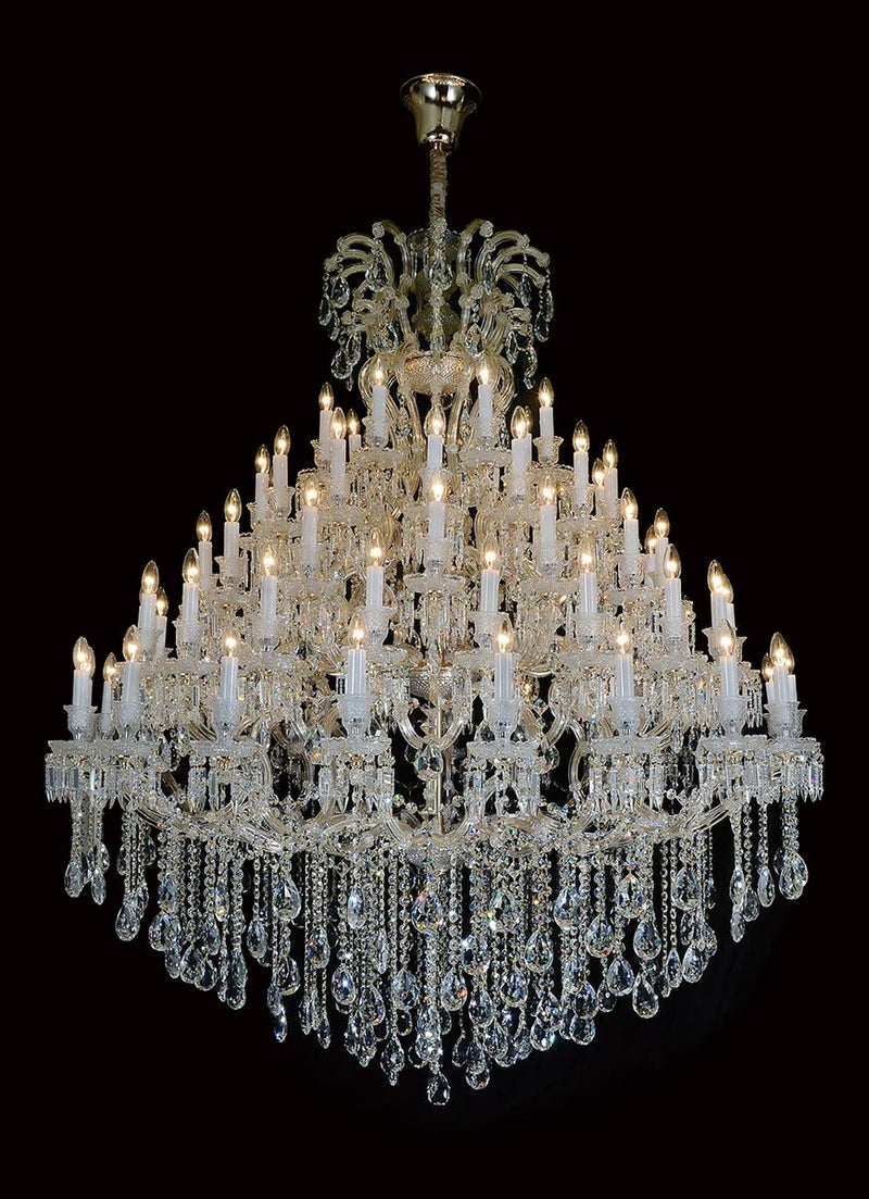 Aico Lighting Grand Versailles 45 Light Chandelier in Clear and Gold LT-CH915-45GLD image
