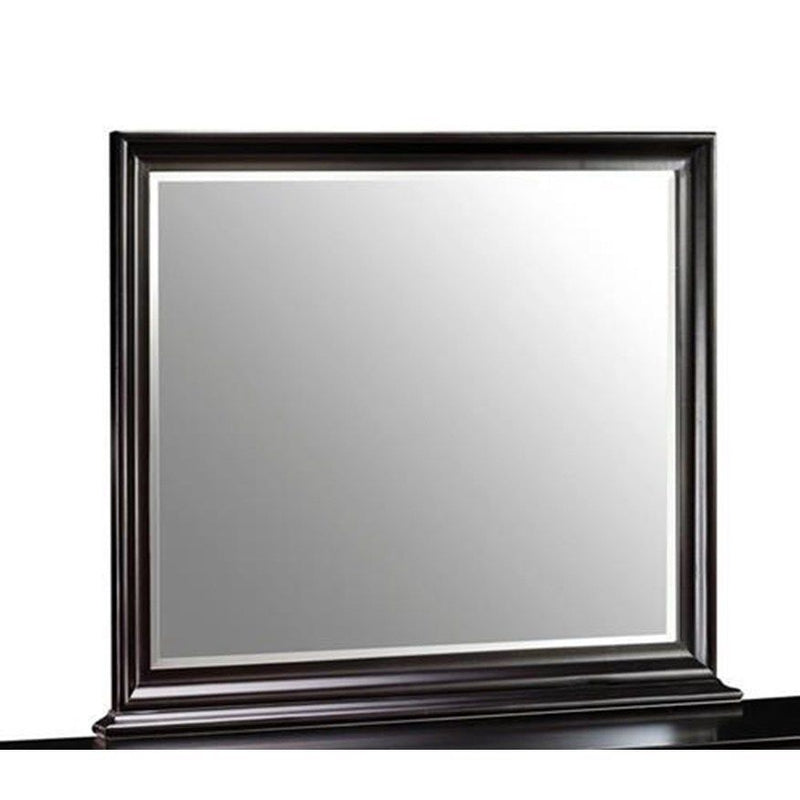 New Classic Belle Rose Landscape Mirror in Black Cherry Finish BH013-060 image