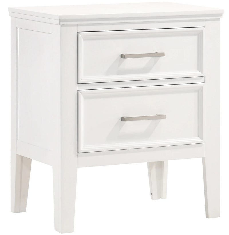 New Classic Furniture Andover 2 Drawer  Nightstand  in White B677W-040 image